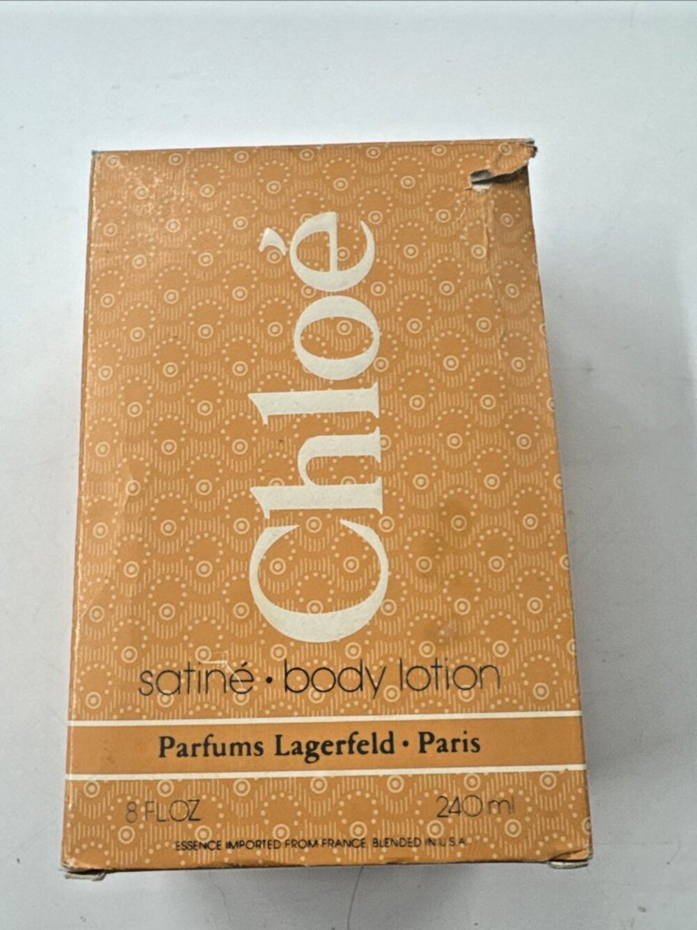 Vintage Parfums Lagerfeld Chloe Satine Body Lotion 250ml 8 fl oz Pump with Box